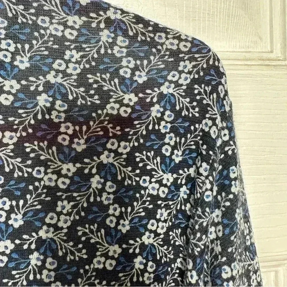 Northern Reflections Boho Blouse Floral /  Lace Blue & White Size Extra Large - Picture 13 of 16